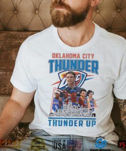 Oklahoma City Thunder Team Players 2024 Thunder Up Skyline Shirt