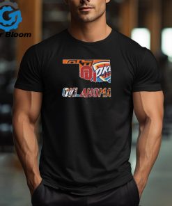 Oklahoma Sports Teams Oklahoma City Thunder, Oklahoma State Cowboys and Sooners Logo Shirt