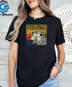 Opossum Lets Eat Trash Get Hit By Car Retro Possum Men T Shirt