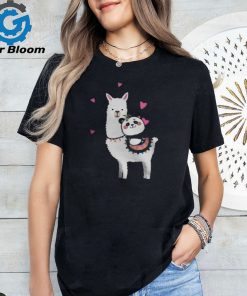 Panda Riding Llama Best Friends Alpaca Animal Lover Gift Women T shirt