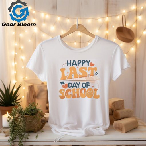 Paper Airplane Happy Last Day Of School Teacher T Shirt