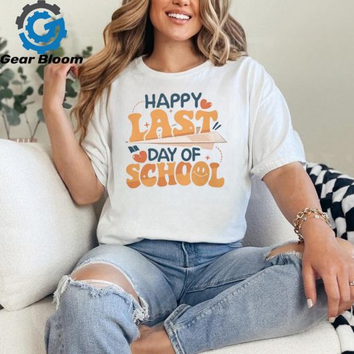 Paper Airplane Happy Last Day Of School Teacher T Shirt