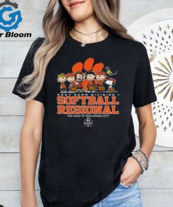 Peanuts Snoopy division I softball regional Clemson Tigers 2024 NCAA shirt