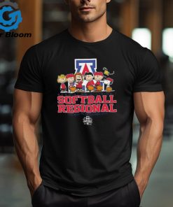 Peanuts characters 2024 NCAA division I softball regional Arizona logo shirt
