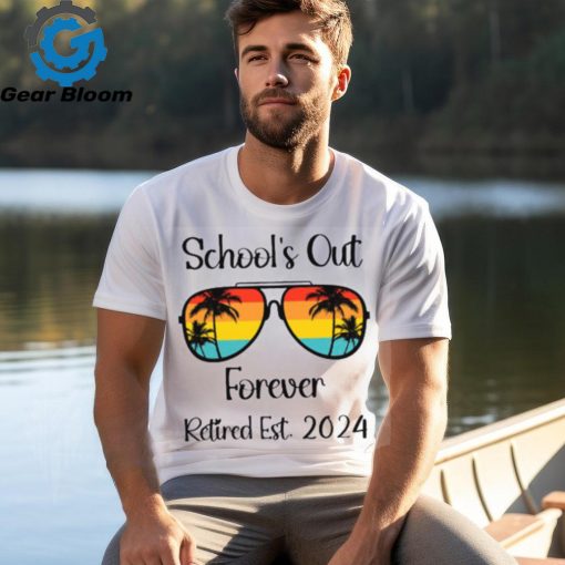 Personalized Retired Est School’s Out Forever Teacher T Shirt