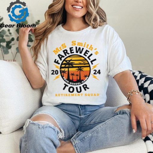 Personalized Teacher’s Farewell Tour Retirement Squad Teacher T Shirt