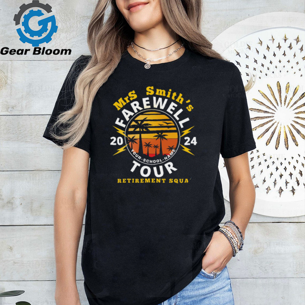 Personalized Teacher's Farewell Tour Retirement Squad Teacher T Shirts Personalized Teacher's Farewell Tour Retirement Squad Teacher T Shirts