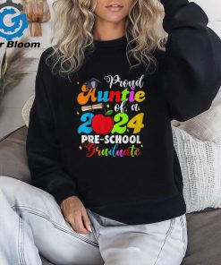 Proud Auntie Of A Class Of 2024 Pre School Graduate T Shirt