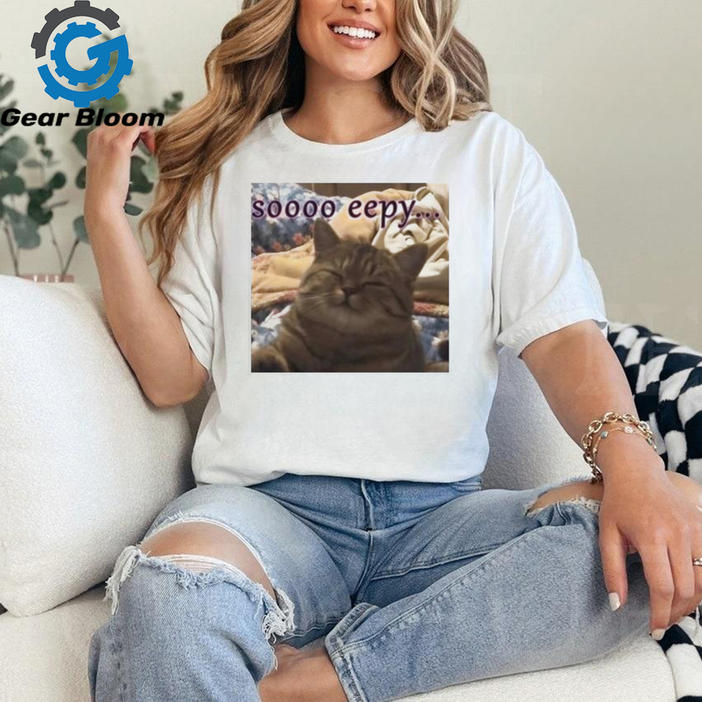 Punching Cat So Eepy Poster Shirt