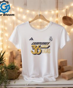 Real Madrid Campeones 2023 2024 36 Ligas Adidas Official Unisex T Shirt