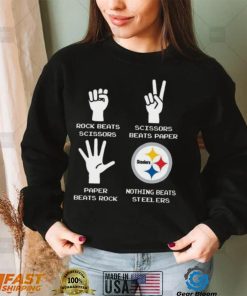Rock Paper Scissors Nothing Beats The Pittsburgh Steelers T Shirt