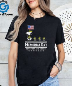 Snoopy And Woodstock Memorial Day Remember And Honor Shirt