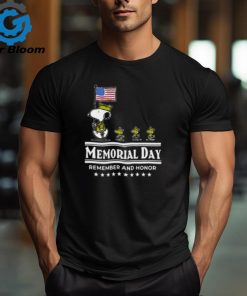 Snoopy And Woodstock Memorial Day Remember And Honor Shirt