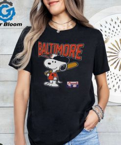 Snoopy Peanuts Ripple Junction Baltimore Baseball Graphic T Shirt