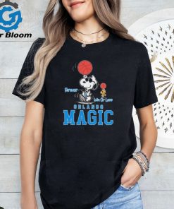 Snoopy and Woodstock spin basketball Orlando Magic forever win or lose shirt