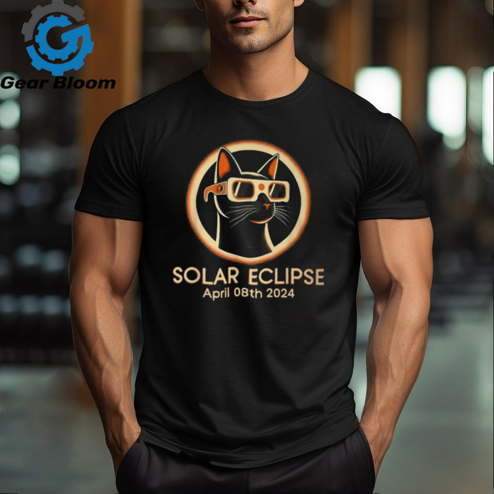 Solar Eclipse 2024 Cat Wearing Total Solar Eclipse Glasses T Shirt Solar Eclipse 2024 Cat Wearing Total Solar Eclipse Glasses T Shirt