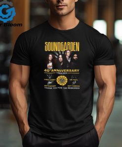 Soundgarden 40th Anniversary 1984 2024 Thank You For The Memories T Shirt