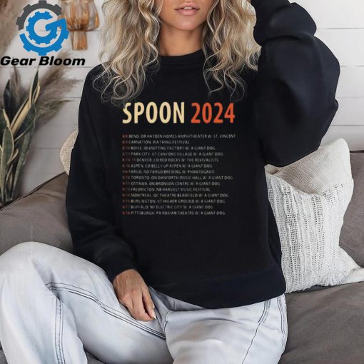 Spoon 2024 Tour T Shirt, Spoon Band Fan Shirts