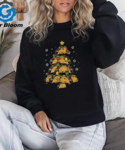 Taco Christmas Tree Xmas Mexican Food Long Sleeve T Shirt