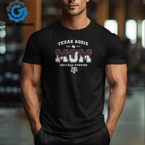 Texas A And M Aggie Skyline Mom T Shirt