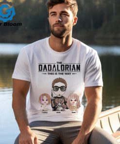 The Dadalorian This Is The Way Personalized Shirt Gift For Dad Custom Cute Art Nickname With Kids shirt