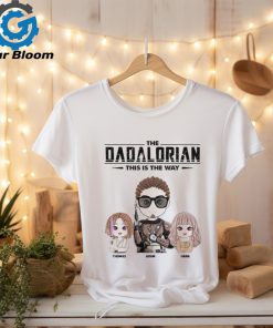 The Dadalorian This Is The Way Personalized Shirt Gift For Dad   Custom Cute Art Nickname With Kids shirt