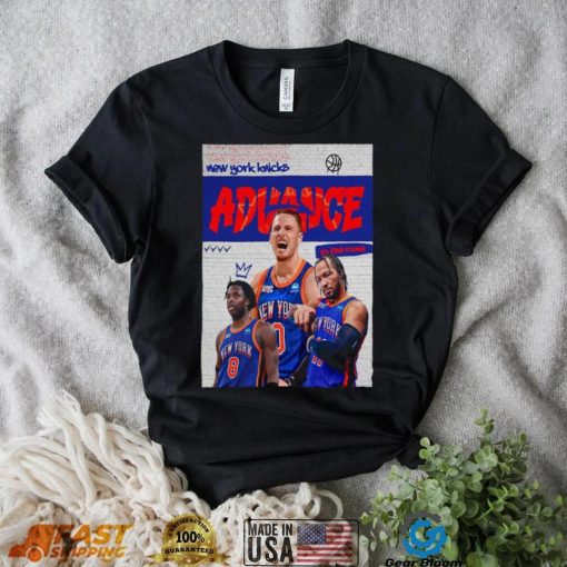 The New York Knicks Advance To The Second Round 2024 NBA Playoffs T Shirt