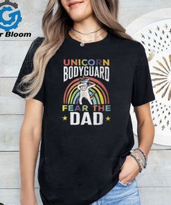 Unicorn Bodyguard Fear The Dad Unicorn Security Men T Shirt