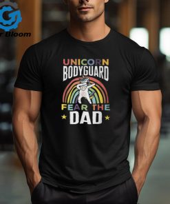 Unicorn Bodyguard Fear The Dad Unicorn Security Men T Shirt