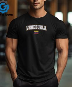 Venezuela Varsity World Flag Weathered T Shirt
