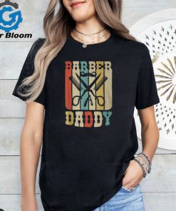 Vintage Barber Shop Daddy Barbers Dad Father’s Day T Shirt