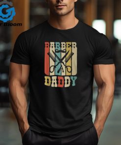 Vintage Barber Shop Daddy Barbers Dad Father’s Day T Shirt