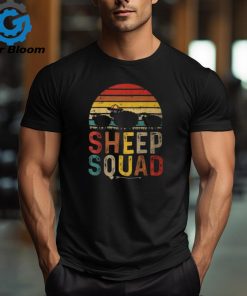 Vintage Retro Sheep Squad Sheep Wearing Sunglasses Farm T Shirt