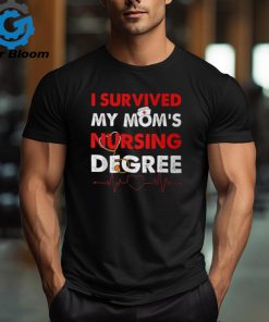 Vintage Survived My Mom’s Nursing Degree Nursing Graduation T Shirt