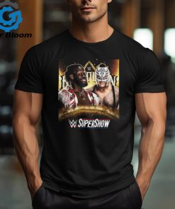 WWE Supershow King And Queen Of The Ring Matchup Head To Head Kofi Kingston Vs Rey Mysterio Unisex T Shirt