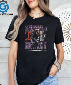 Wayne gretzky sports illustrated & edmonton skyline signature shirt