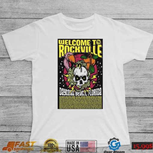 Welcome To Rockville 2024 Daytona Beach FL Poster t shirt