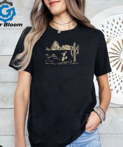 Western Desert Vintage Cactus Graphic Cowgirl Casual Women T shirt