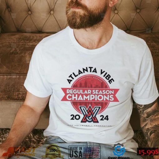 Official Atlanta Vibe 2024 Pro Volleyball Federation Regular Season Champions Shirt