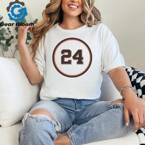 24 Logo Willie Mays Rip SF Giants shirt