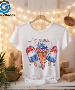 4th Of July Ice Creams Funny Patriotic American Flag 2024 Shirt