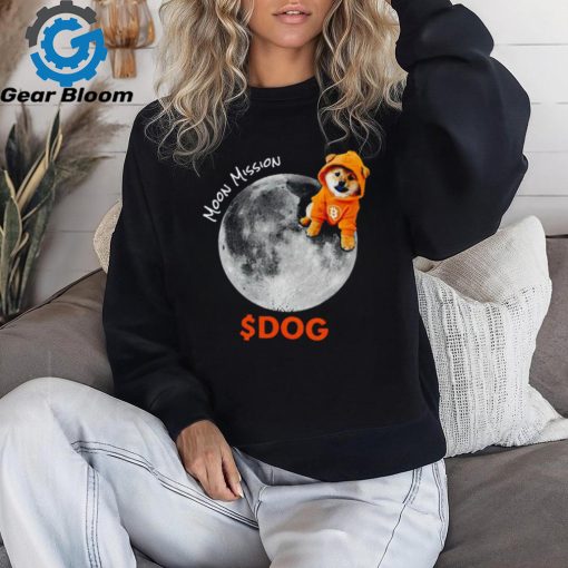 Bitcoin Moon Mission Dog shirt