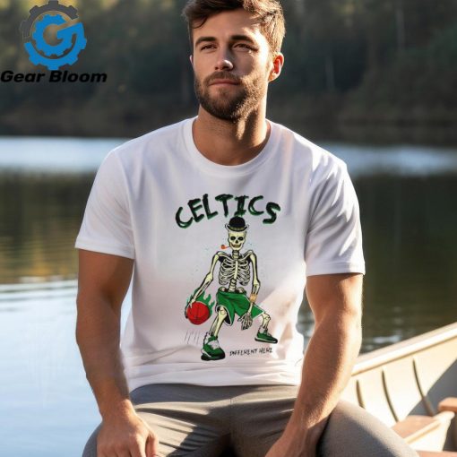 Boston Celtics different here skeleton shirt
