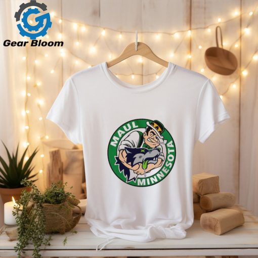 Boston Celtics maul Minesota Timberwolves logo shirt