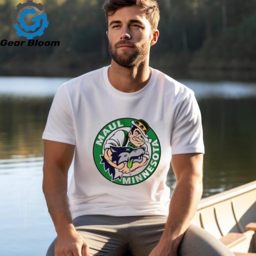 Boston Celtics maul Minesota Timberwolves logo shirt