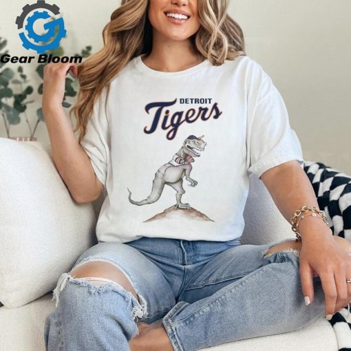 Detroit Tigers Dinosaur Playing Baseball 2024 Shirt