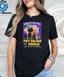 End Of An Era Pat Sajak 41st Anniversary Wheel Of Fortune Thank You For The Memories T Shirt