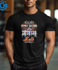 God First Family Second Then New York Mets Baseball Diamonds Signatures Shirt