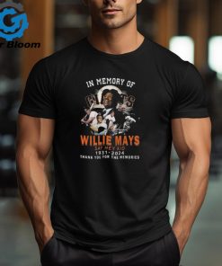 In Memory Of Willie Mays Say Hey Kid 1931 2024 Thank You For The Memories T Shirt