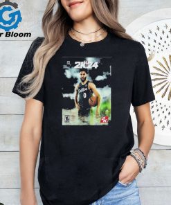 Jayson Tatum Receive The Cover Athlete Of NBA 2K24 T shirt